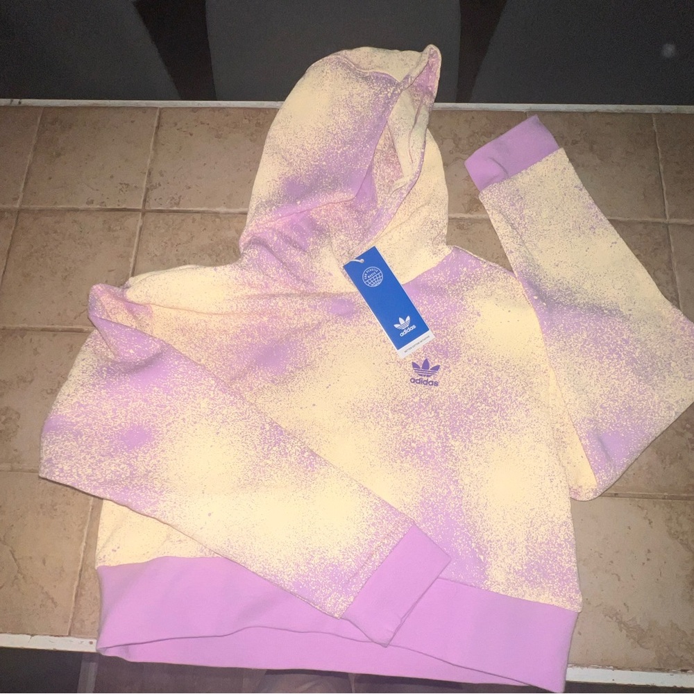 NWT Adidas Cropped hoodie